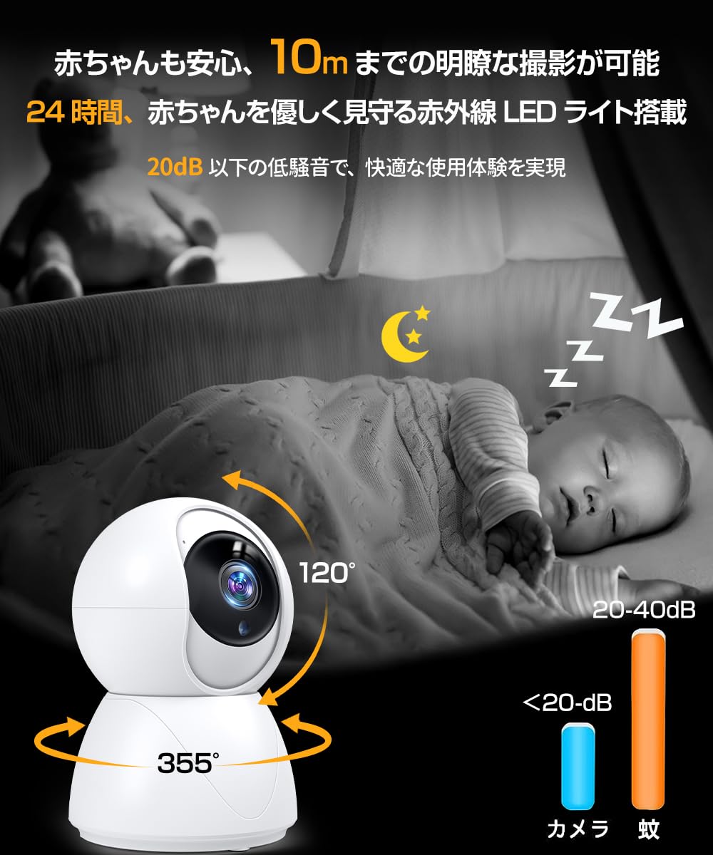 Amazon.co.jp: 【2025革新登場・ 24時間録画・ 自動追尾】 ペット